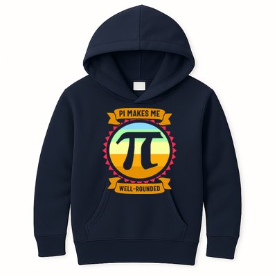 Pie Makes Me Well Rounded Pie Day 3.14 Kids Hoodie
