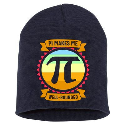 Pie Makes Me Well Rounded Pie Day 3.14 Short Acrylic Beanie