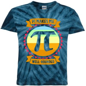 Pie Makes Me Well Rounded Pie Day 3.14 Kids Tie-Dye T-Shirt