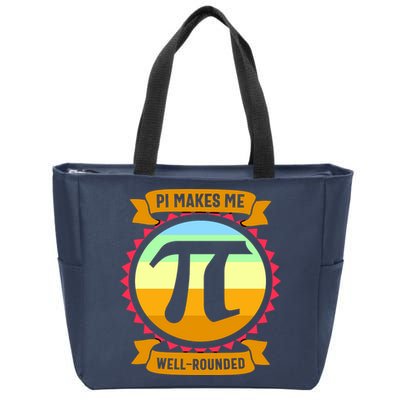 Pie Makes Me Well Rounded Pie Day 3.14 Zip Tote Bag