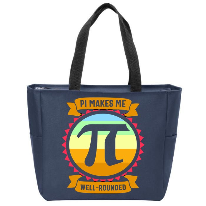 Pie Makes Me Well Rounded Pie Day 3.14 Zip Tote Bag