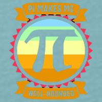 Pie Makes Me Well Rounded Pie Day 3.14 Sueded Cloud Jersey T-Shirt