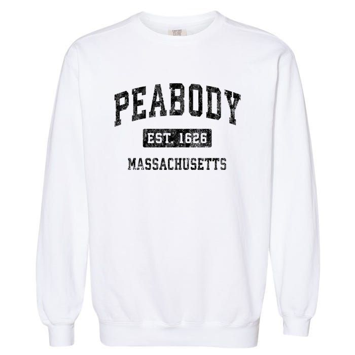 Peabody Massachusetts Ma Vintage Established Sports Design Garment-Dyed Sweatshirt