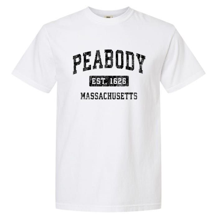 Peabody Massachusetts Ma Vintage Established Sports Design Garment-Dyed Heavyweight T-Shirt