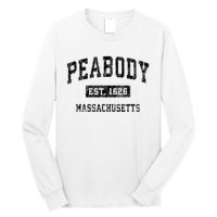 Peabody Massachusetts Ma Vintage Established Sports Design Long Sleeve Shirt