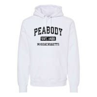 Peabody Massachusetts Ma Vintage Established Sports Design Premium Hoodie