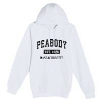 Peabody Massachusetts Ma Vintage Established Sports Design Premium Pullover Hoodie