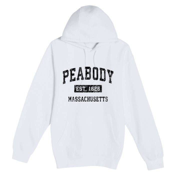 Peabody Massachusetts Ma Vintage Established Sports Design Premium Pullover Hoodie