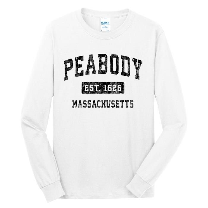 Peabody Massachusetts Ma Vintage Established Sports Design Tall Long Sleeve T-Shirt