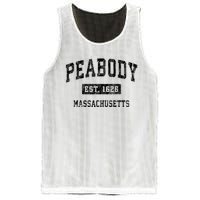 Peabody Massachusetts Ma Vintage Established Sports Design Mesh Reversible Basketball Jersey Tank