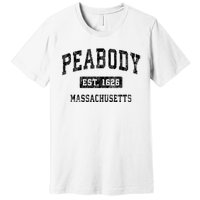 Peabody Massachusetts Ma Vintage Established Sports Design Premium T-Shirt