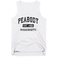 Peabody Massachusetts Ma Vintage Established Sports Design Tank Top