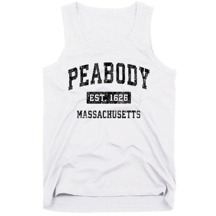 Peabody Massachusetts Ma Vintage Established Sports Design Tank Top