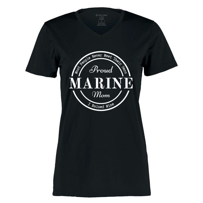 Proud Marine Mom Great Gift Women's Momentum V-Neck T-Shirt