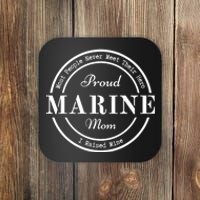 Proud Marine Mom Great Gift Coaster