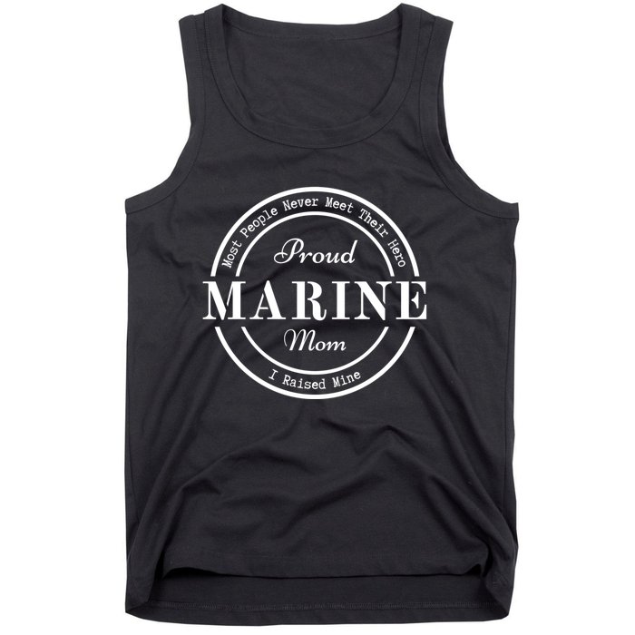 Proud Marine Mom Great Gift Tank Top