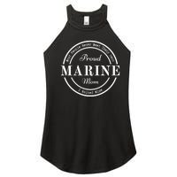 Proud Marine Mom Great Gift Women's Perfect Tri Rocker Tank