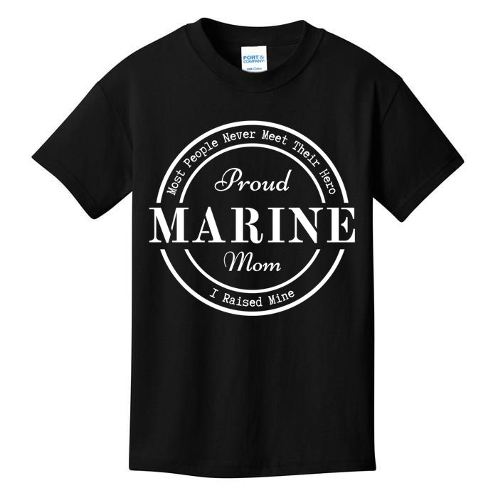 Proud Marine Mom Great Gift Kids T-Shirt