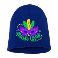 Princess Masquerade Mask Mardi Gras Cute Gift Short Acrylic Beanie