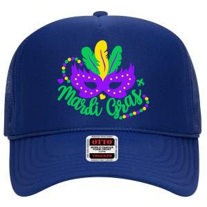 Princess Masquerade Mask Mardi Gras Cute Gift High Crown Mesh Back Trucker Hat