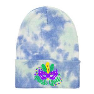 Princess Masquerade Mask Mardi Gras Cute Gift Tie Dye 12in Knit Beanie