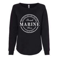 Proud Marine Mom Womens California Wash Sweatshirt