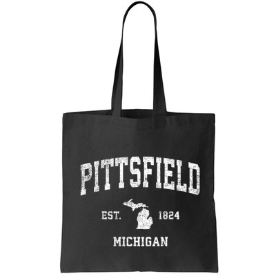 Pittsfield Michigan Mi Vintage Established Athletic Sports Design Bag