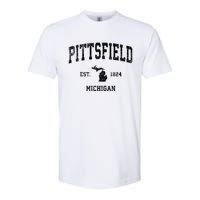 Pittsfield Michigan Mi Vintage Established Athletic Sports Design Softstyle CVC T-Shirt