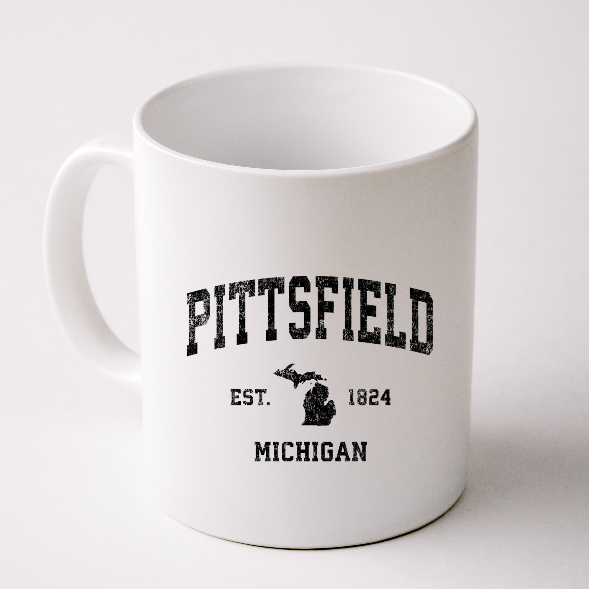 Pittsfield Michigan Mi Vintage Established Athletic Sports Design Mug