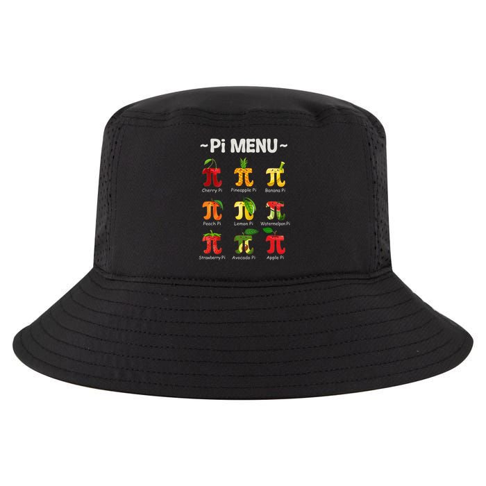 Pie Menu Math Teacher PI Symbol Funny Pi Day Pi 3 Cool Comfort Performance Bucket Hat