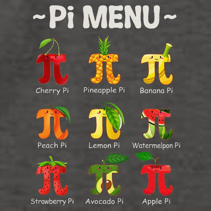 Pie Menu Math Teacher PI Symbol Funny Pi Day Pi 3 Vector Backpack