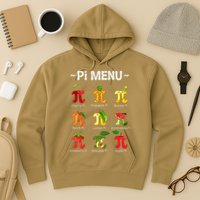 Pie Menu Math Teacher PI Symbol Funny Pi Day Pi 3 Hoodie
