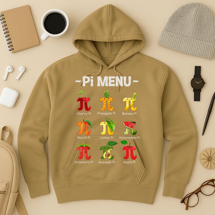 Pie Menu Math Teacher PI Symbol Funny Pi Day Pi 3 Hoodie