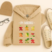 Pie Menu Math Teacher PI Symbol Funny Pi Day Pi 3 Hoodie