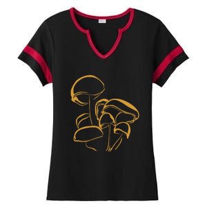 Pilze Magic Mushroom Wald Natur Nature Psy Psycho Trip Ladies Halftime Notch Neck Tee