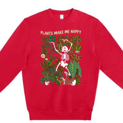 Plants Make Me Happy Premium Crewneck Sweatshirt