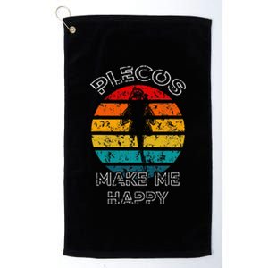 Plecos Make Me Happy Plecostomus Sucker Fish Platinum Collection Golf Towel