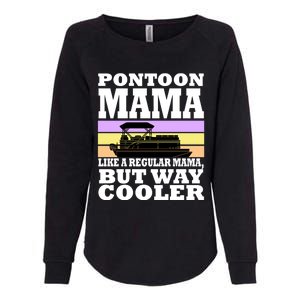 Pontoon Mama Mom Boat Captain Funny Boating Gift Womens California Wash Sweatshirt