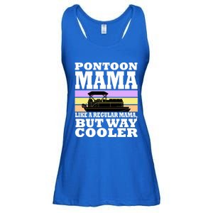 Pontoon Mama Mom Boat Captain Funny Boating Gift Ladies Essential Flowy Tank