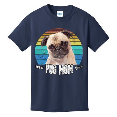 Pug Mom Mama Mothers Day Gift Cute Dog Kids T-Shirt