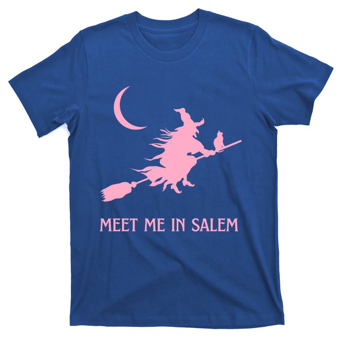 Pink Meet Me In Salem Witchcraft Massachusetts Witch Witchy Gift T-Shirt