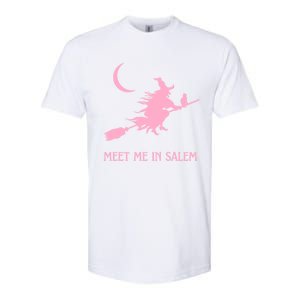 Pink Meet Me In Salem Witchcraft Massachusetts Witch Witchy Gift Softstyle CVC T-Shirt