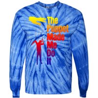 Puppet Made Me Do It Gift Puppeteering Ventriloquist Puppeteer Gift Tie-Dye Long Sleeve Shirt