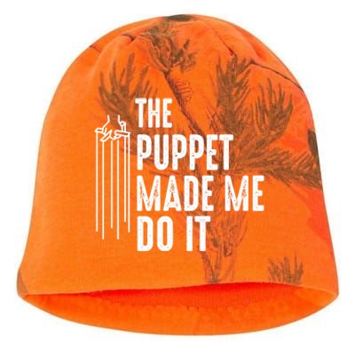 Puppet Made Me Do It Gift Ventriloquist Dummy Gift Entertainer Gift Kati - Camo Knit Beanie