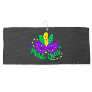 Princess Masquerade Mask Mardi Gras Cute Gift Large Microfiber Waffle Golf Towel