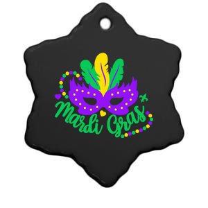 Princess Masquerade Mask Mardi Gras Cute Gift Ceramic Star Ornament