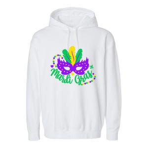 Princess Masquerade Mask Mardi Gras Cute Gift Garment-Dyed Fleece Hoodie