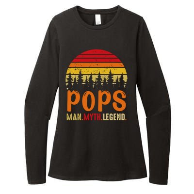 Pops Man Myth Legend Womens CVC Long Sleeve Shirt