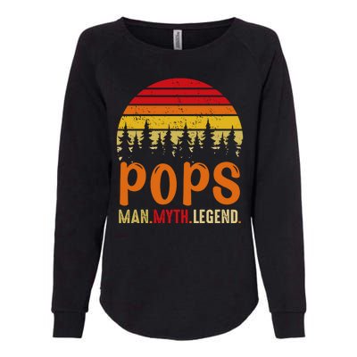 Pops Man Myth Legend Womens California Wash Sweatshirt