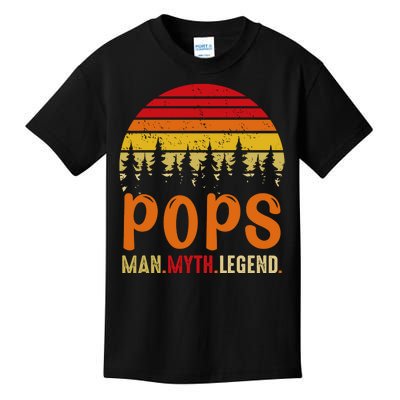 Pops Man Myth Legend Kids T-Shirt